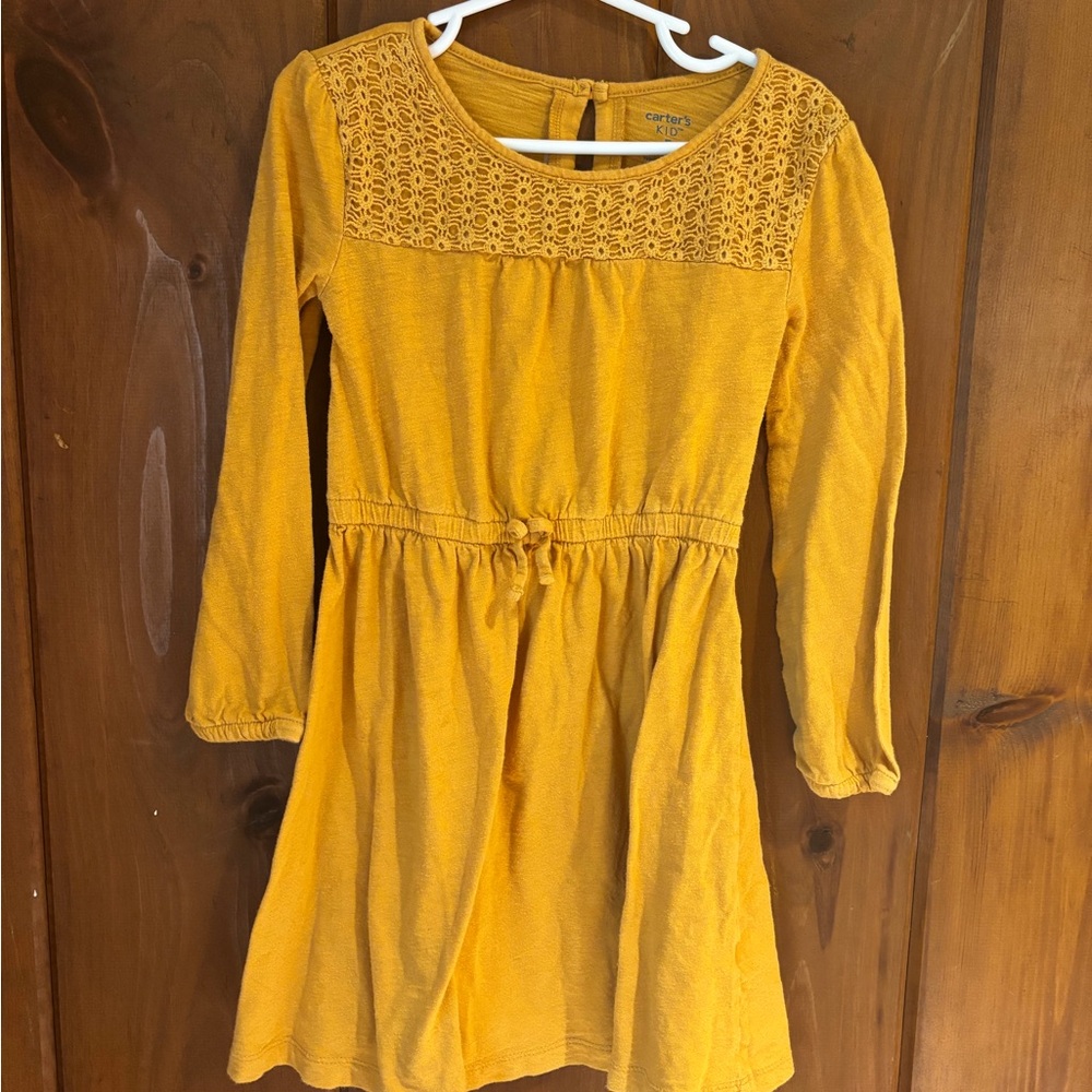 Carter's Mustard Yellow Long Sleeve Dress